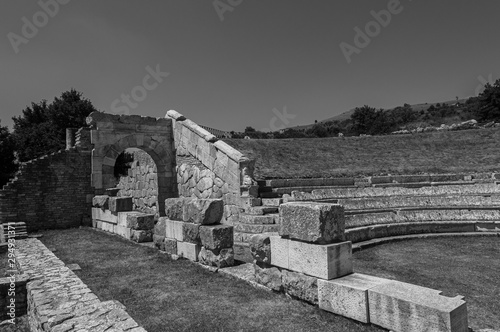 The Italico Sanctuary of Pietrabbondante. Is the most important architectural testimony of the religiosity of the Samnites Pentri nation. photo