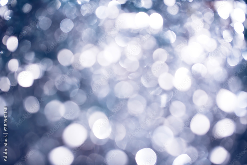 Abstract background with bokeh. Holiday Christmas and New Year. Template for design. Magic concept.