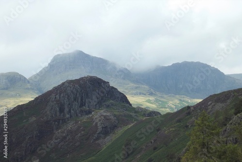 langdale pike from lingmore fell