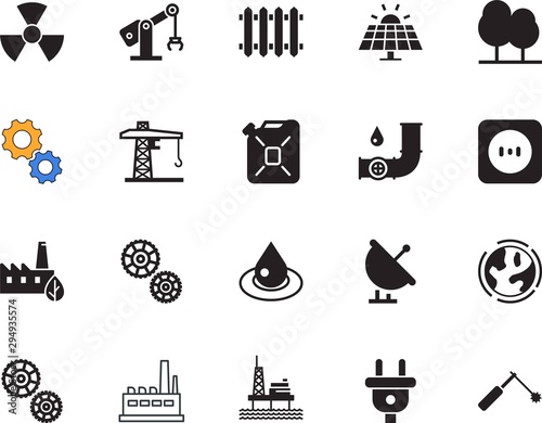 factory vector icon set such as: hot, information, jerry, blue, fitting, connection, vibrant, park, color, metallic, silicone walley, process, ocean, data, hydraulic, offshore, robot, global