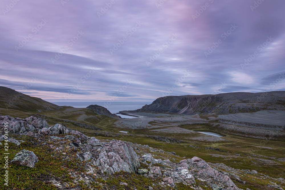 Norway, Finnmark. An evening landscape.