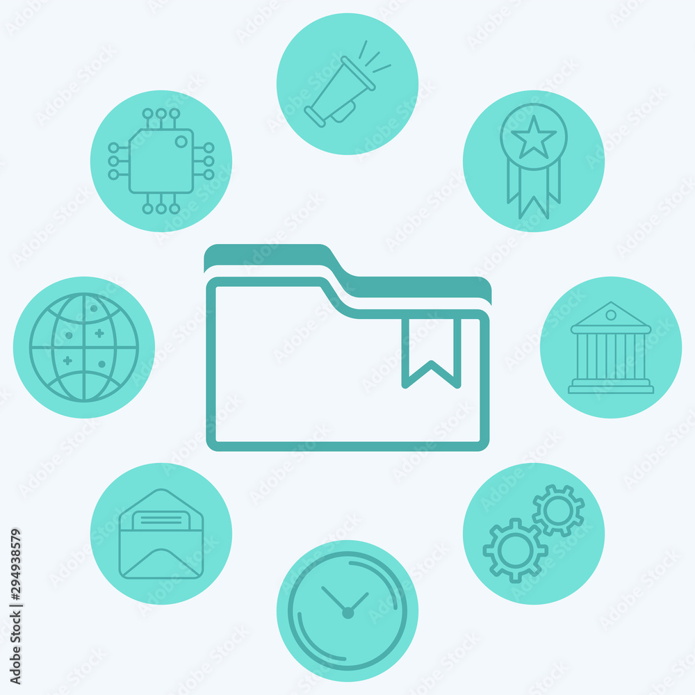 Folder vector icon sign symbol Folder vector icon sign symbol
