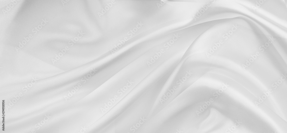 White silk fabric lines