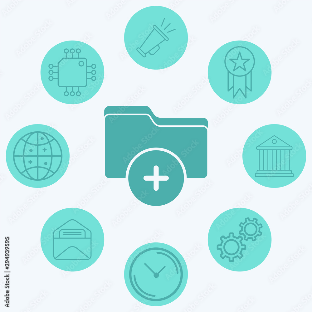Folder vector icon sign symbol Folder vector icon sign symbol