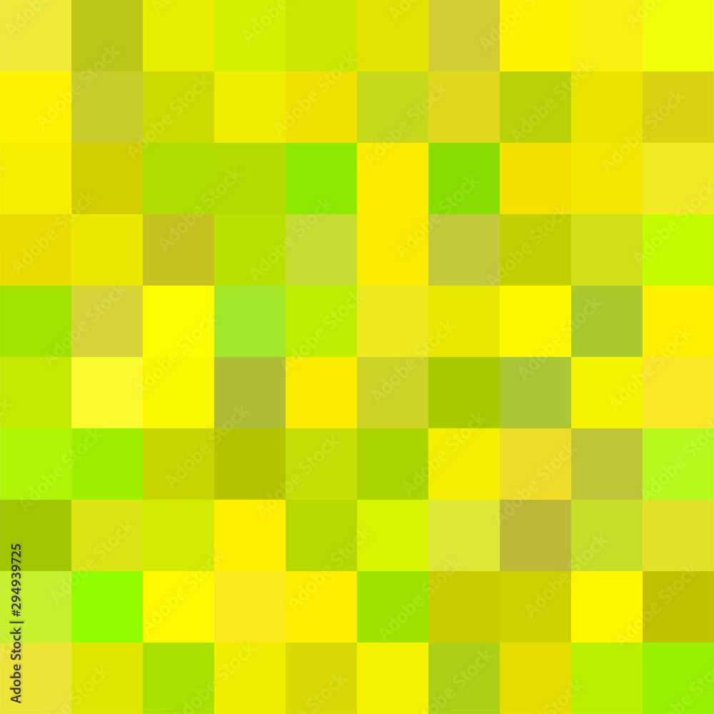 Seamless pattern. Geometrical square background. Yellow colors. Pixel art style. Vector tile. Abstract illustration. Seamless pattern. Geometrical square background. Yellow colors. Pixel art style. Vector tile. Abstract illustration.