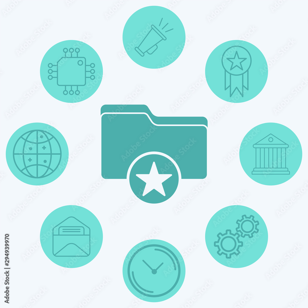 Folder vector icon sign symbol Folder vector icon sign symbol