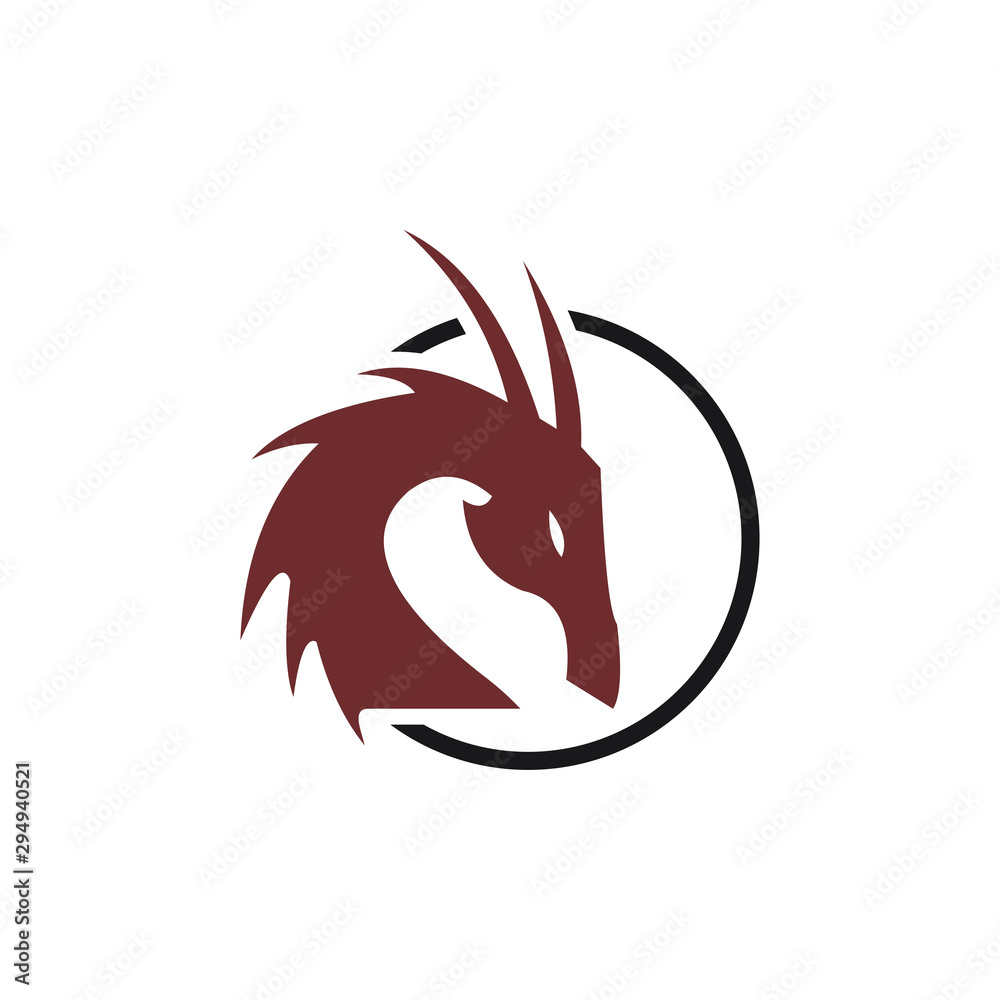 Dragon logo template vector illustration Dragon logo template vector illustration
