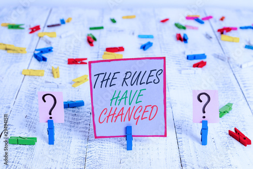 Принти на полотні Handwriting text writing The Rules Have Changed