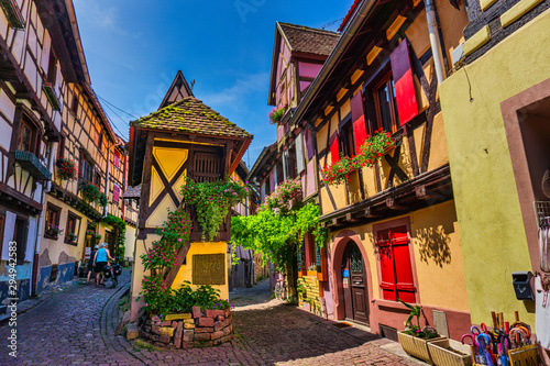 Undoubtedly, Eguisheim is one of the pearls of Alsace, an authentic fairytale place. photo