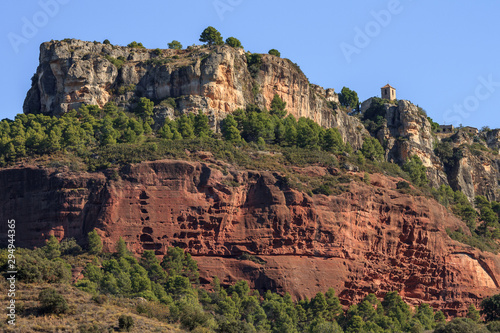 View of touristic destination Siurana, Tarragona, Spain photo