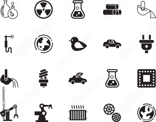 factory vector icon set such as: building, semiconductor, intelligent, danger, decoration, cute, hybrid, efficient, workshop, brazing, hardware, heat, natural, drive, thin, electrical, future