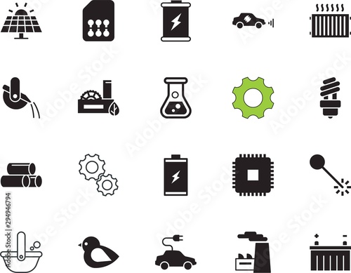 factory vector icon set such as: winter, line, education, lamp, cute, experiment, board, center, sim, intelligent, safety, electro, sensor, smart, water, cold, beaker, chemistry, research