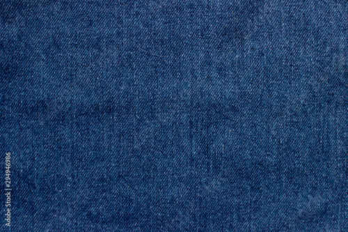 Blue jeans close up texture background. Stock photo.