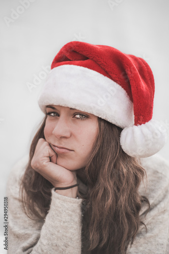 Santa Claus s Grumpy Christmas Girl