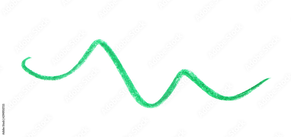 Green hand drawn pencil scribble on white background Green hand drawn pencil scribble on white background
