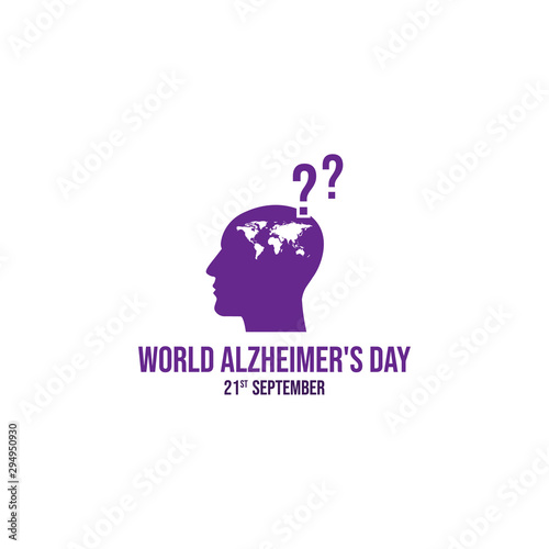 World Alzheimer's Day vector icon illustration