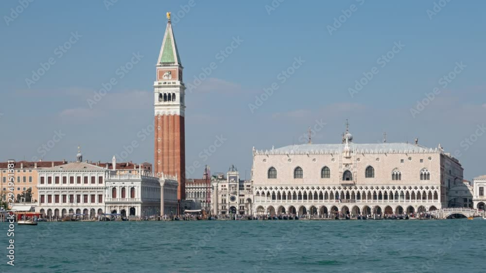Hyperlapse of Riva degli Schiavoni and Doge's Palace over Venetian Lagoon, Venice, Italy Hyperlapse of Riva degli Schiavoni and Doge's Palace over Venetian Lagoon, Venice, Italy