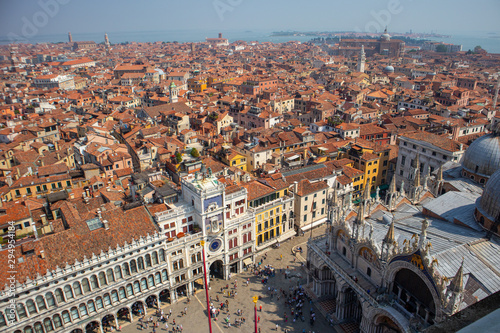 A view of Venice from atop the Bell Tower on Saint Mark's Square