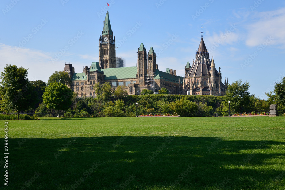 Parliament Building of Canada - Park view