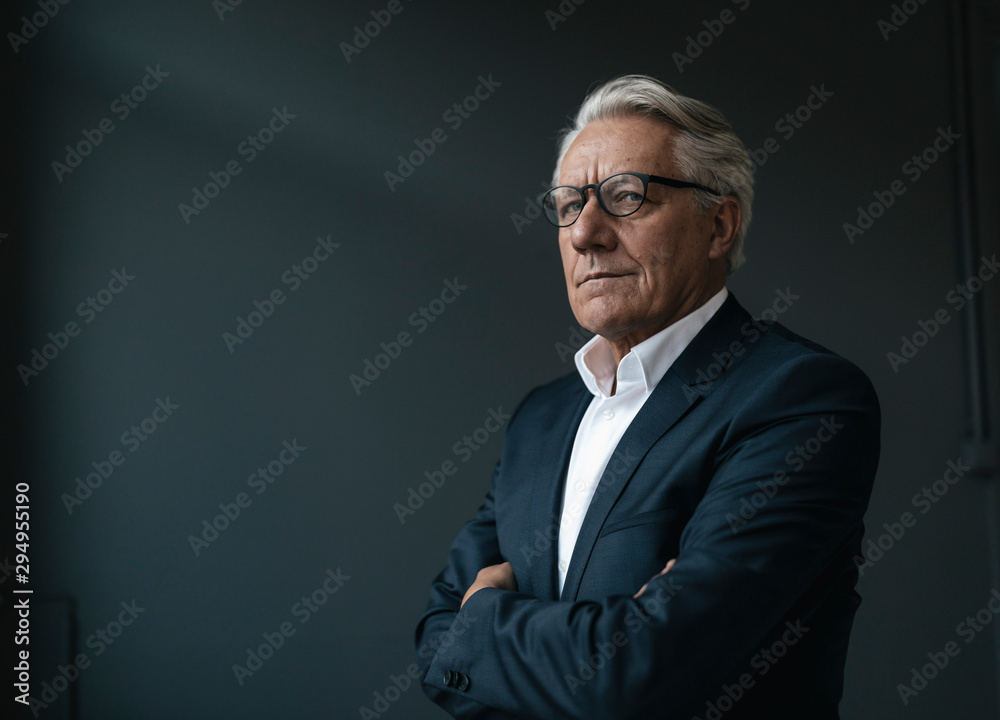 Portrait of a senior businessman looking away Portrait of a senior businessman looking away