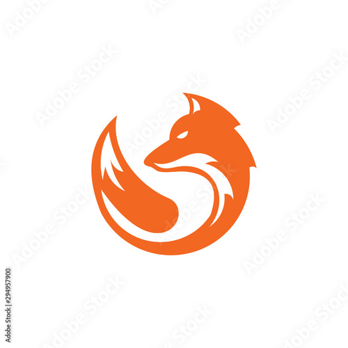 creative fox logo design template