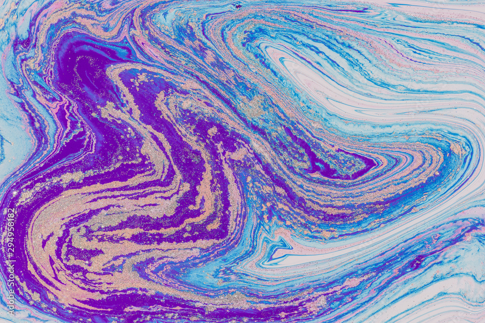 Fototapeta Liquid acrylic- color blot