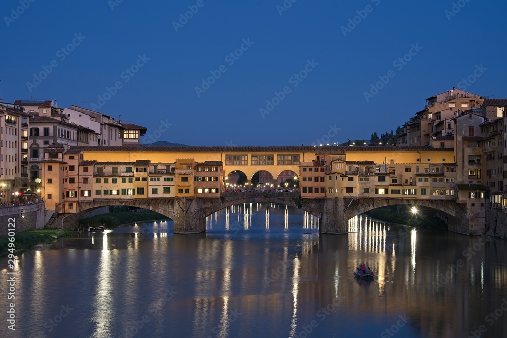 Ponte Vecchio Bridge at Twilight
