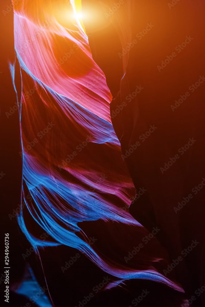Antelope Canyon in the Navajo Reservation near Page, Arizona USA
