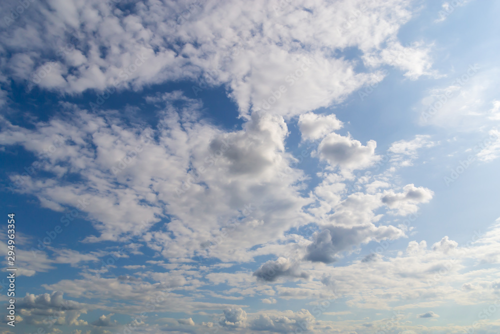 Beautiful nature abstract background view of sky with many tiny clouds Beautiful nature abstract background view of sky with many tiny clouds
