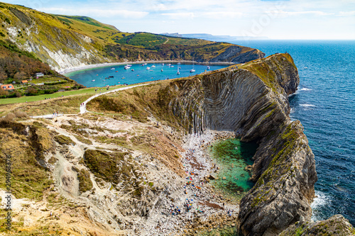 Lulworth crumple in landscape photo