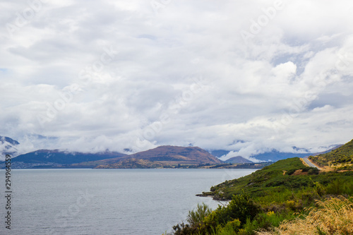 view of Wakatipu lake  South island  New Zealand