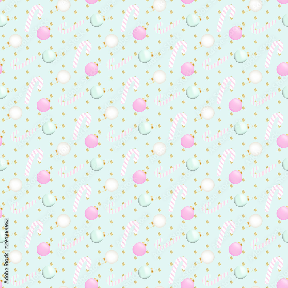 Pink Christmas Seamless Pattern Pink Christmas Seamless Pattern