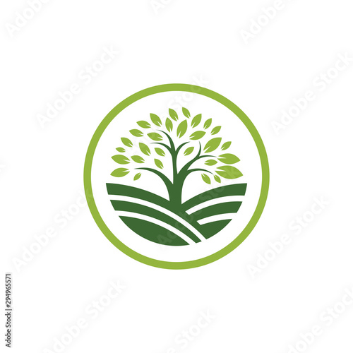 creative tree unique logo template