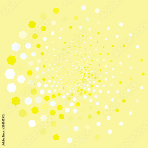Dotted Halftone Vector Spiral Color Pattern or Texture