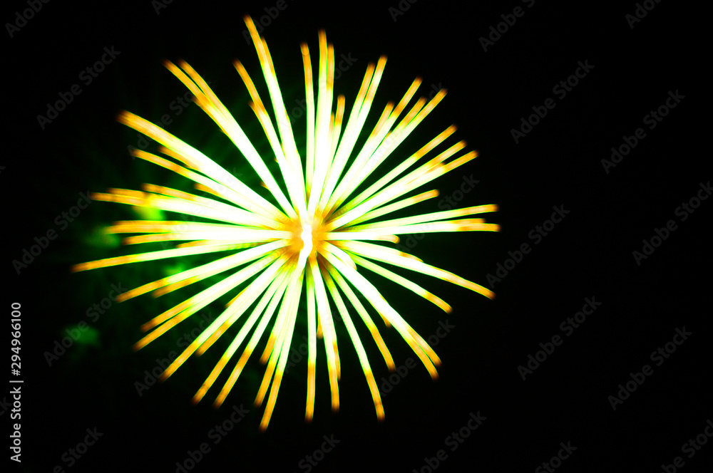 fireworks on black background