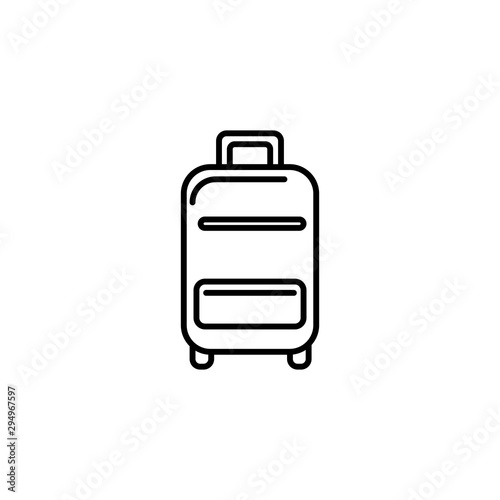 suitcase equipment summer icon line