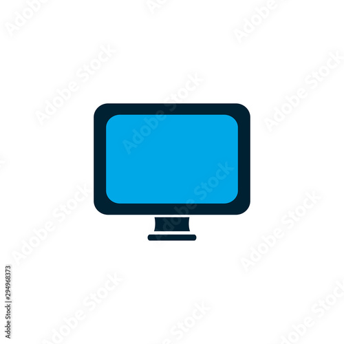 Isolated computer vector design
