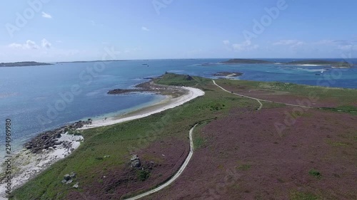 Wallpaper Mural Fly above Tresco Islands | Unated Kingdom (aerial footage 4k) Torontodigital.ca