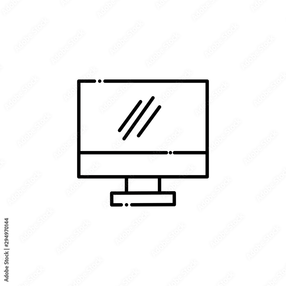 Isolated computer vector design Isolated computer vector design