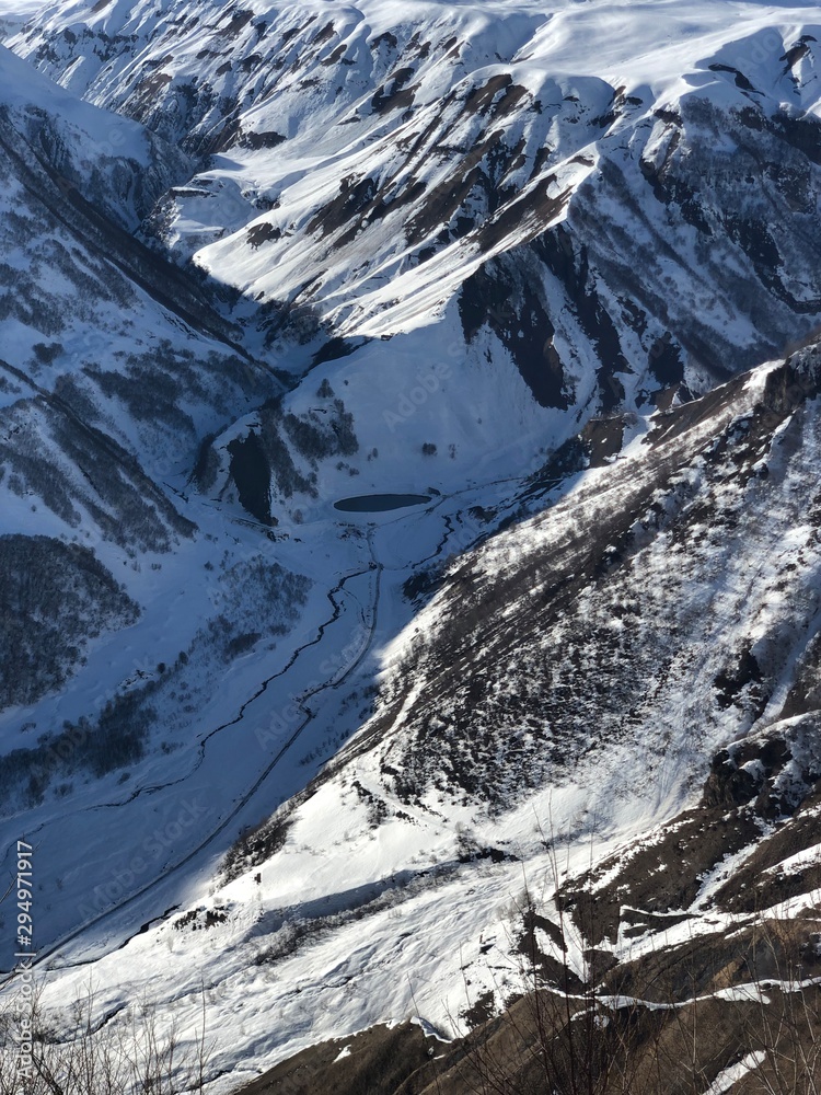 glacier in the alps