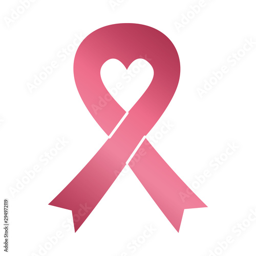 breast cancer campaign ribbon icon