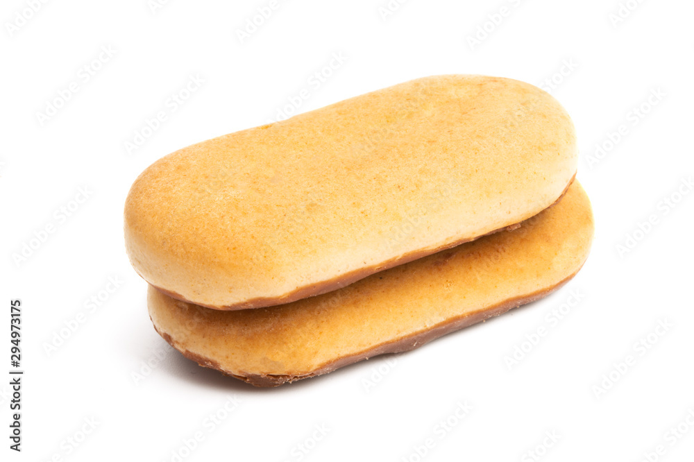 cookies with chocolate isolated