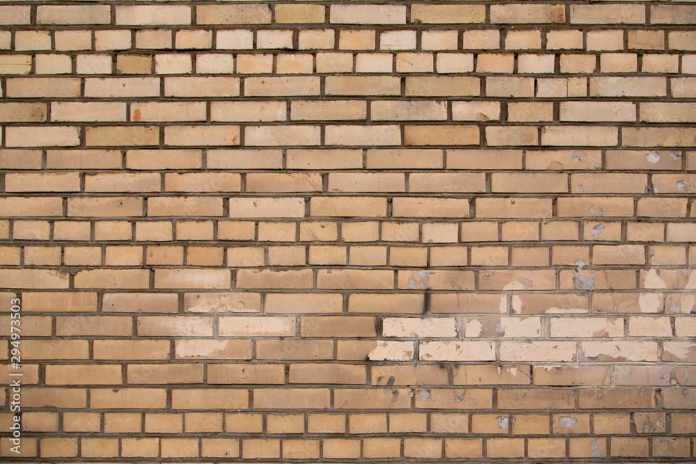 Brick wall with color spots Brick wall with color spots