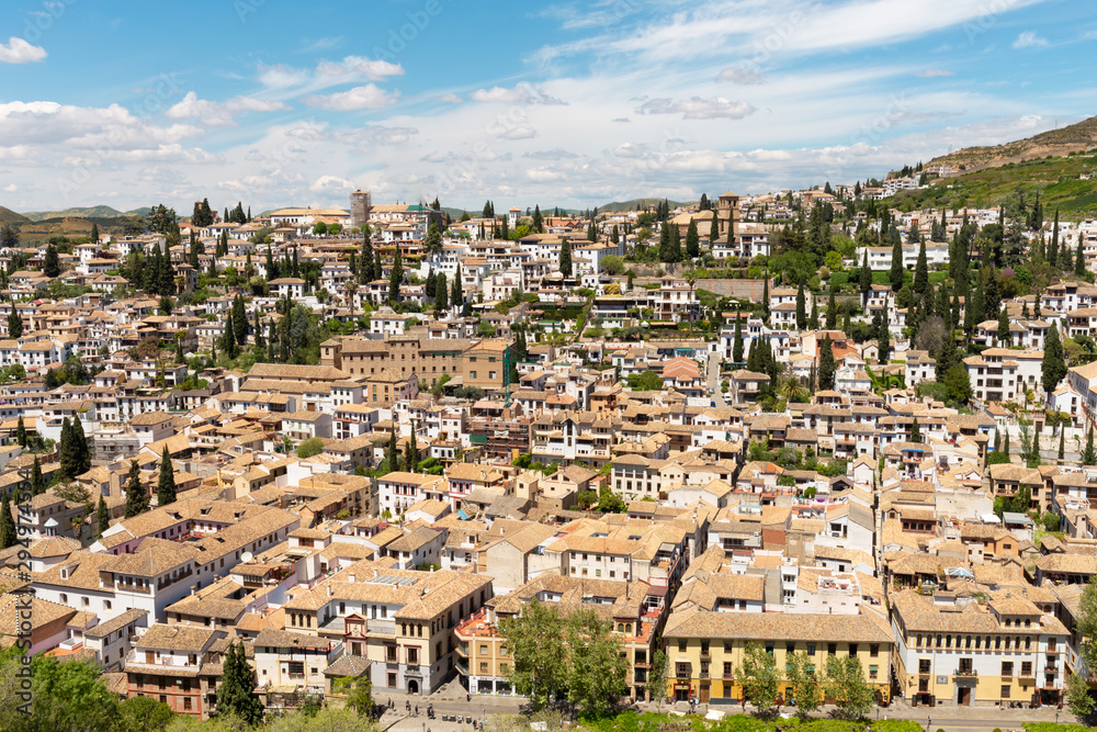 Ciudad de Granada en Andalucia España