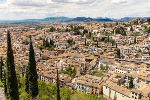 Ciudad de Granada en Andalucia España