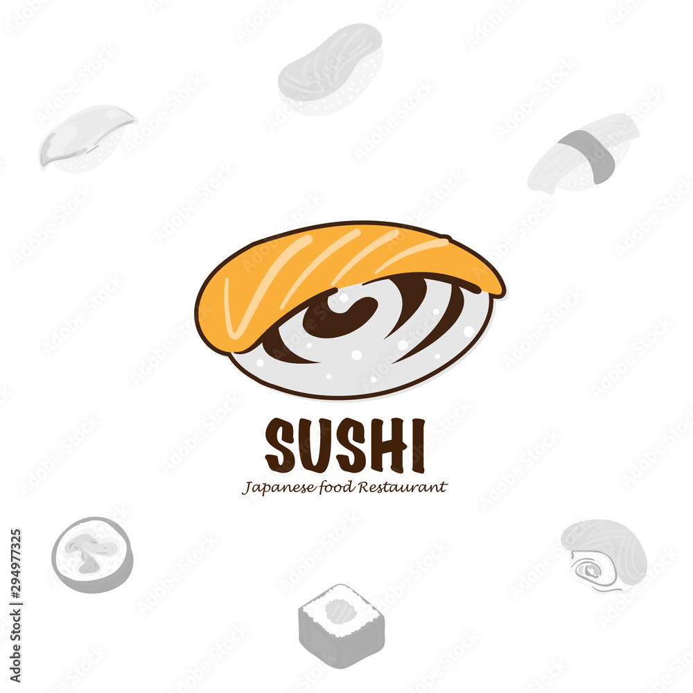 sushi logo graphic japanese food sushi logo graphic japanese food