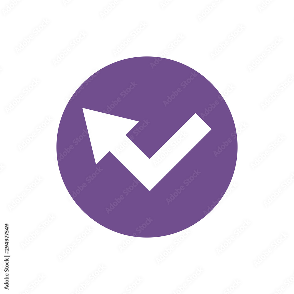 icon of arrow direction in color circle icon of arrow direction in color circle