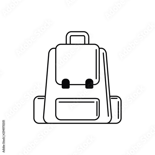 backpack equipment vacation travel icon
