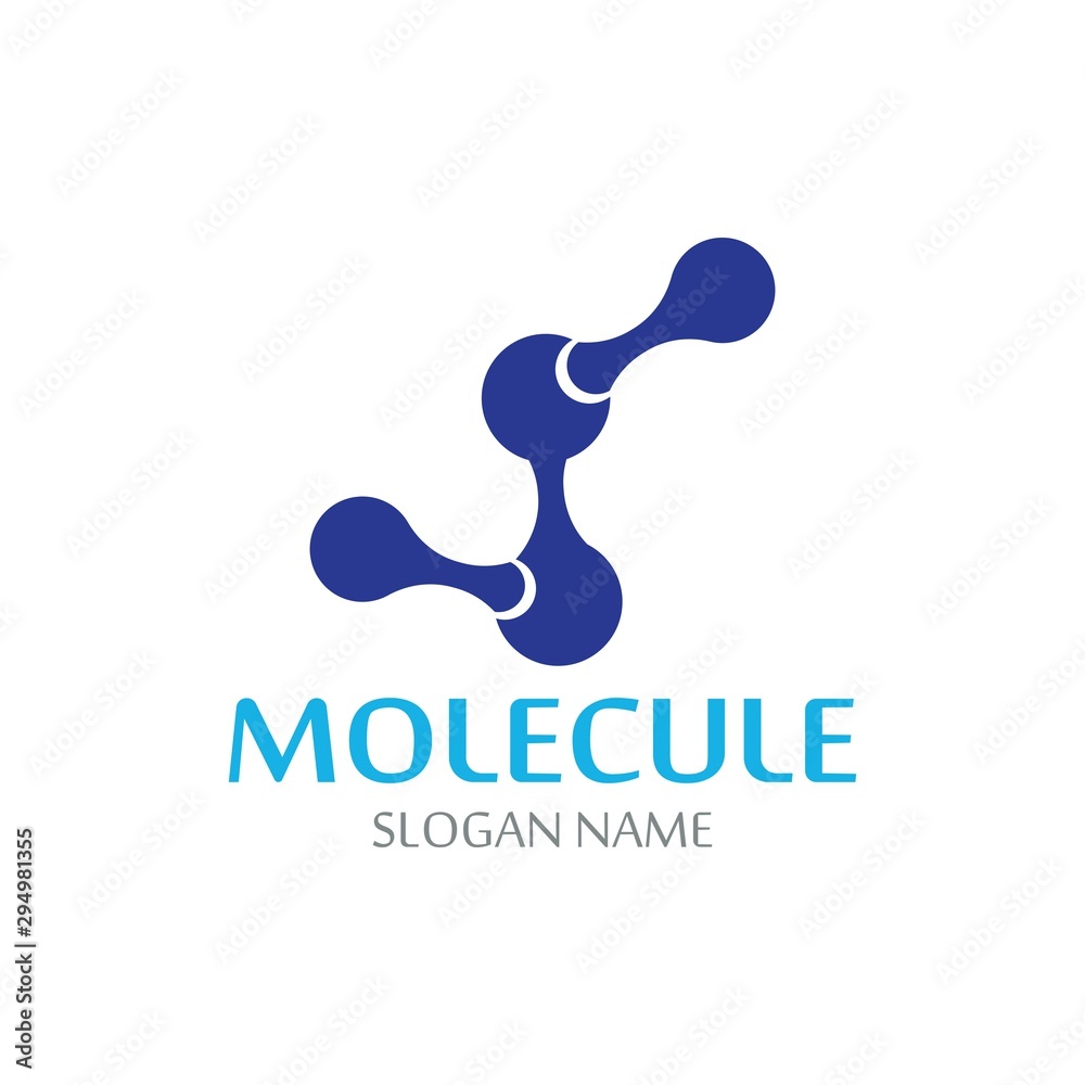 DNA Molecule atom logo abstract technology design vector DNA Molecule atom logo abstract technology design vector