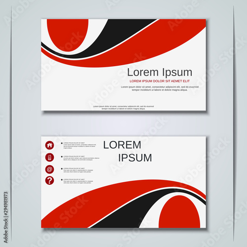 Modern business visiting card vector design template